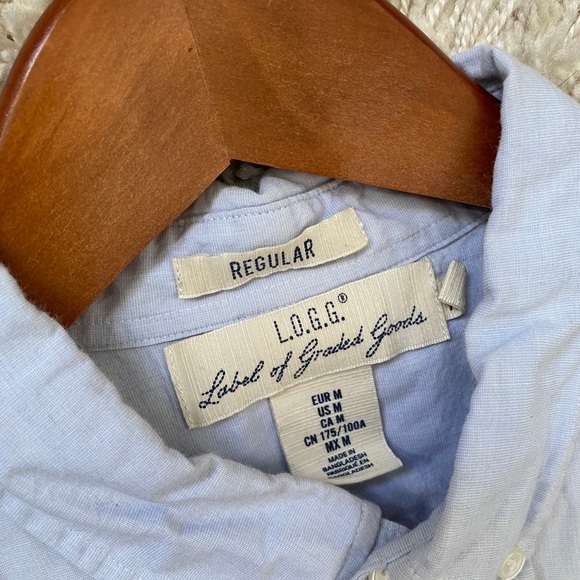 2 Men’s H&M Short Sleeve Button Down Shirts M - Picture 4 of 9